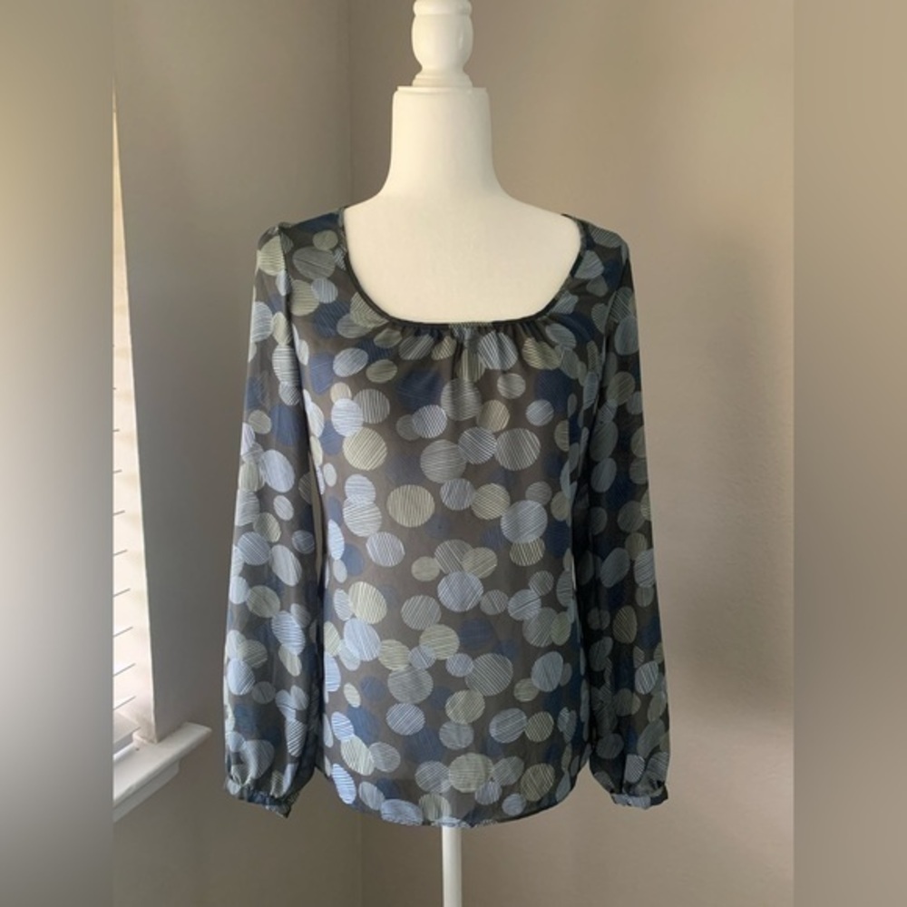 Mossimo Blouse Size Small Long Sleeve Multicolor